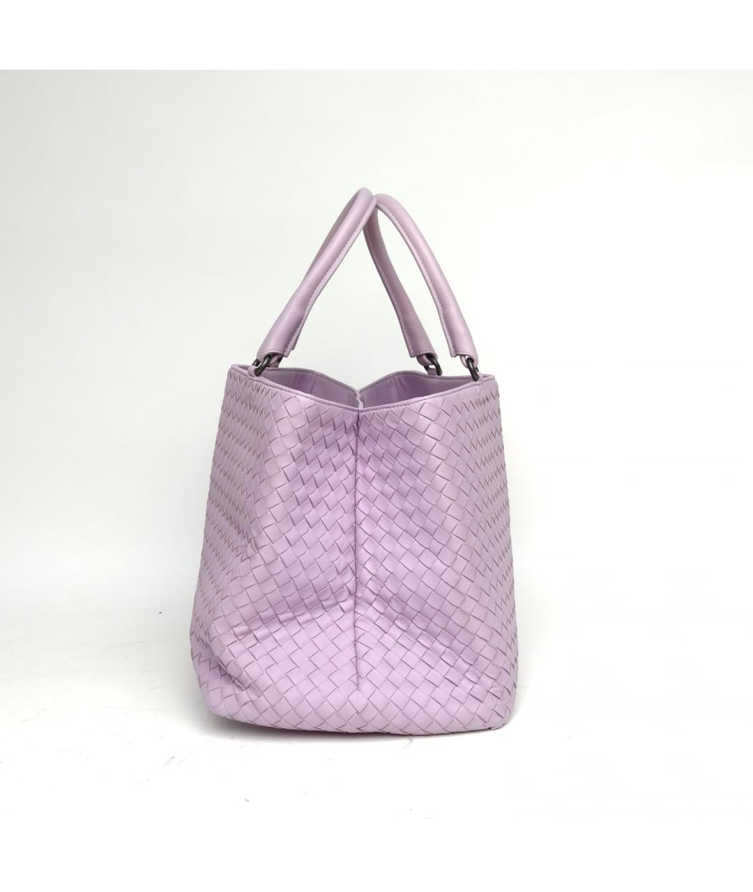 BOTTEGA VENETA Фиолетовая кожаная сумка через плечо, фото 5