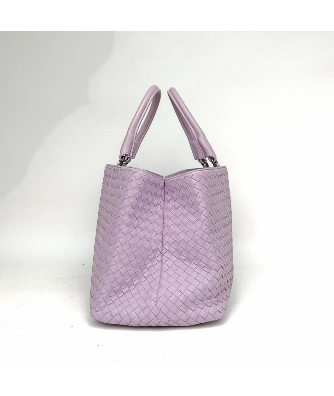 BOTTEGA VENETA Фиолетовая кожаная сумка через плечо, фото 3