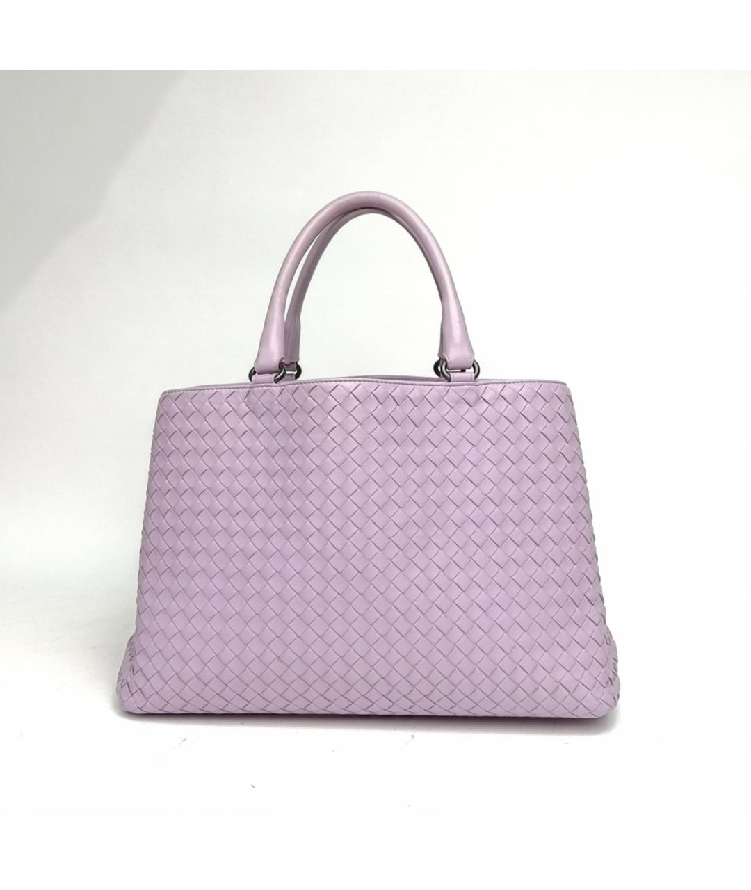 BOTTEGA VENETA Фиолетовая кожаная сумка через плечо, фото 2