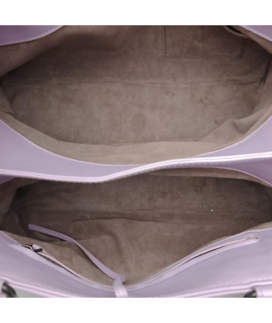 BOTTEGA VENETA Фиолетовая кожаная сумка через плечо, фото 7