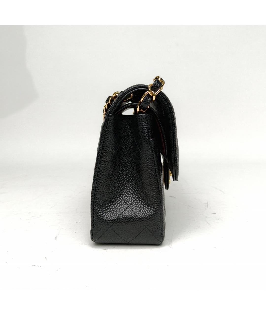 CHANEL Черная кожаная сумка через плечо, фото 3