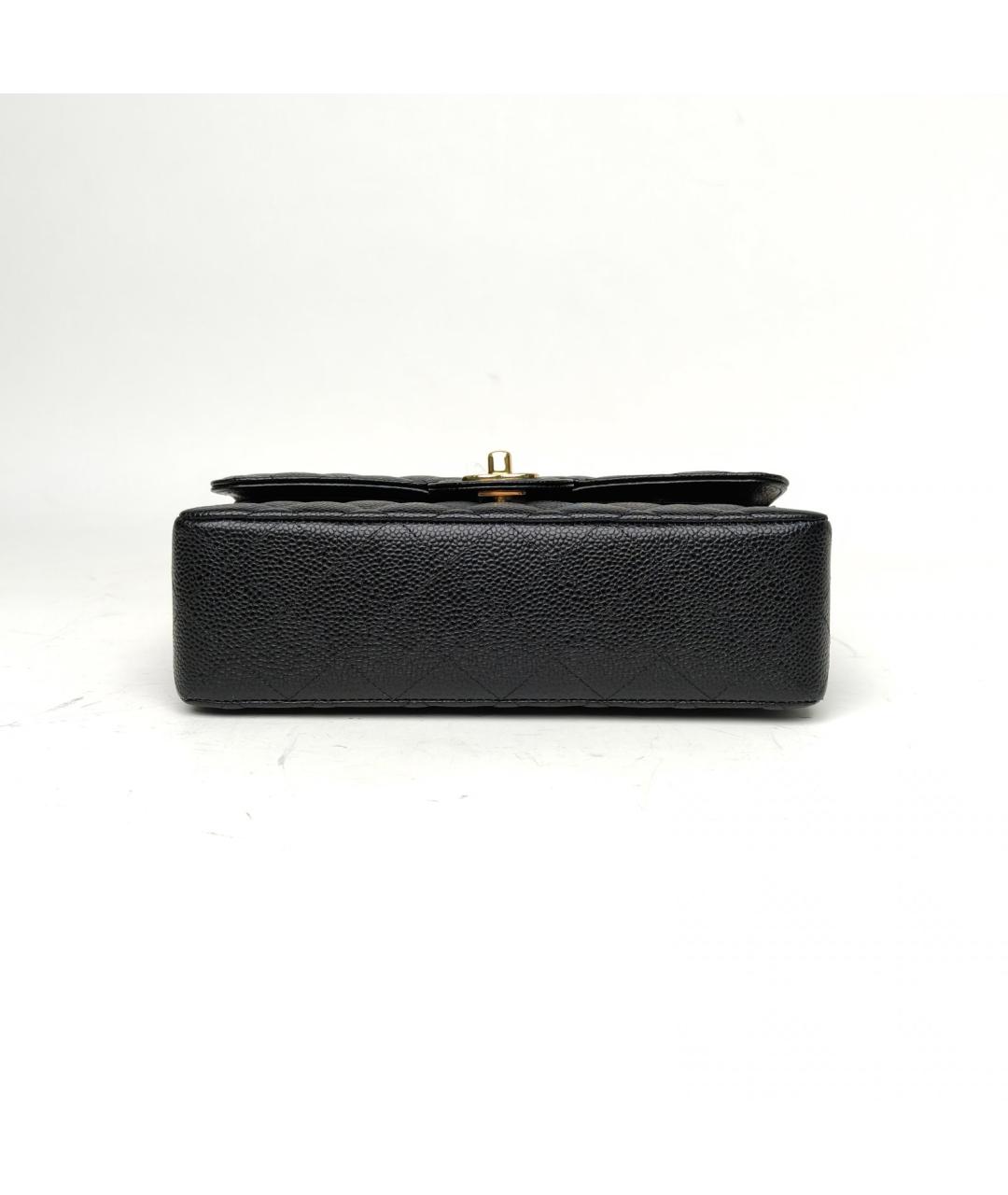 CHANEL Черная кожаная сумка через плечо, фото 6