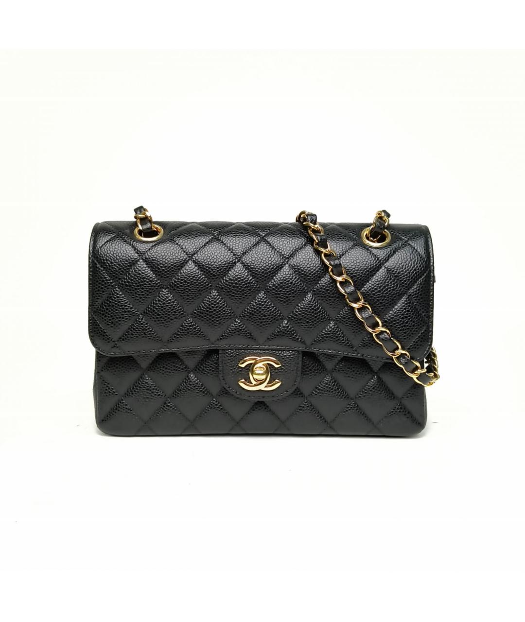 CHANEL Черная кожаная сумка через плечо, фото 2