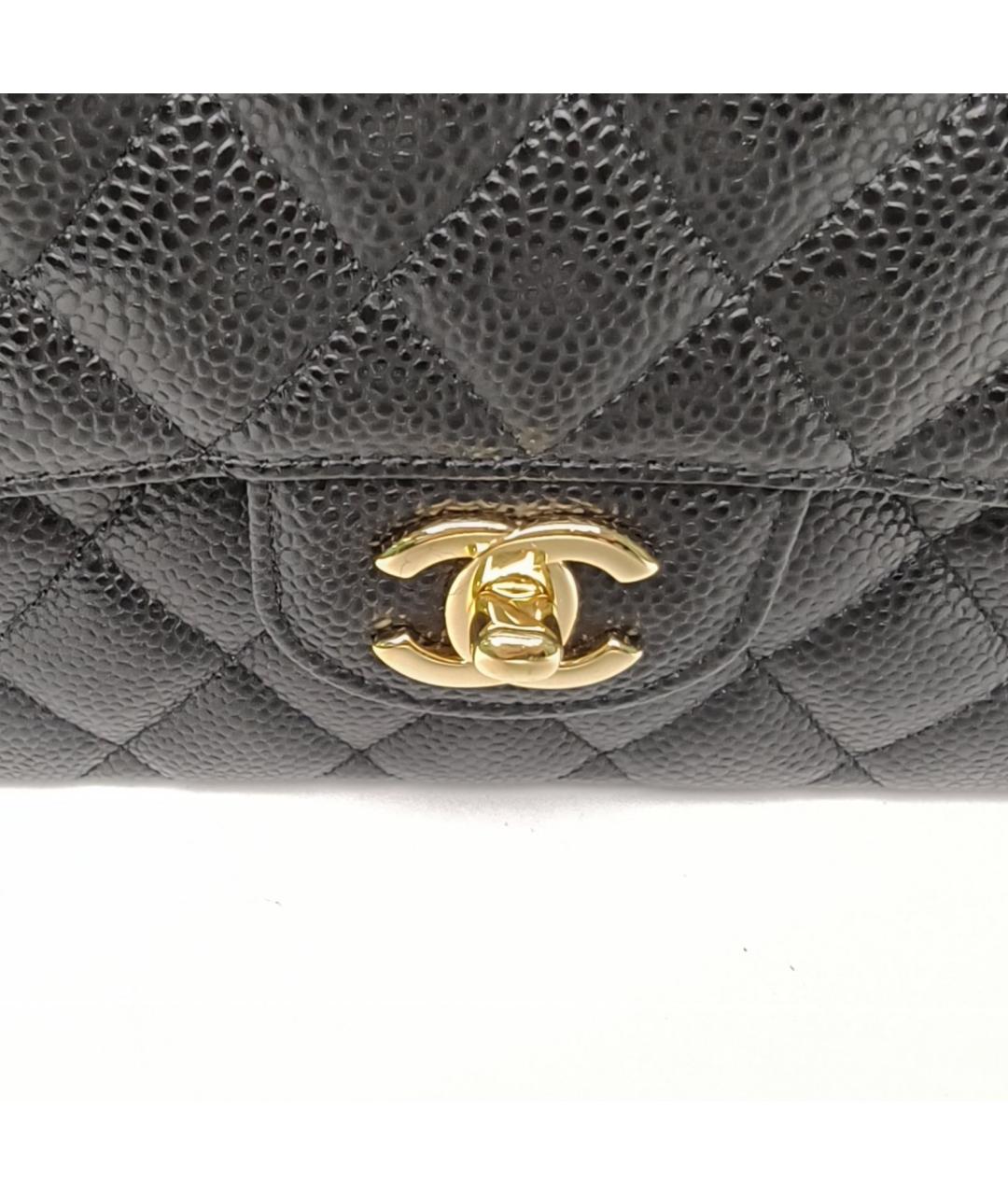 CHANEL Черная кожаная сумка через плечо, фото 8