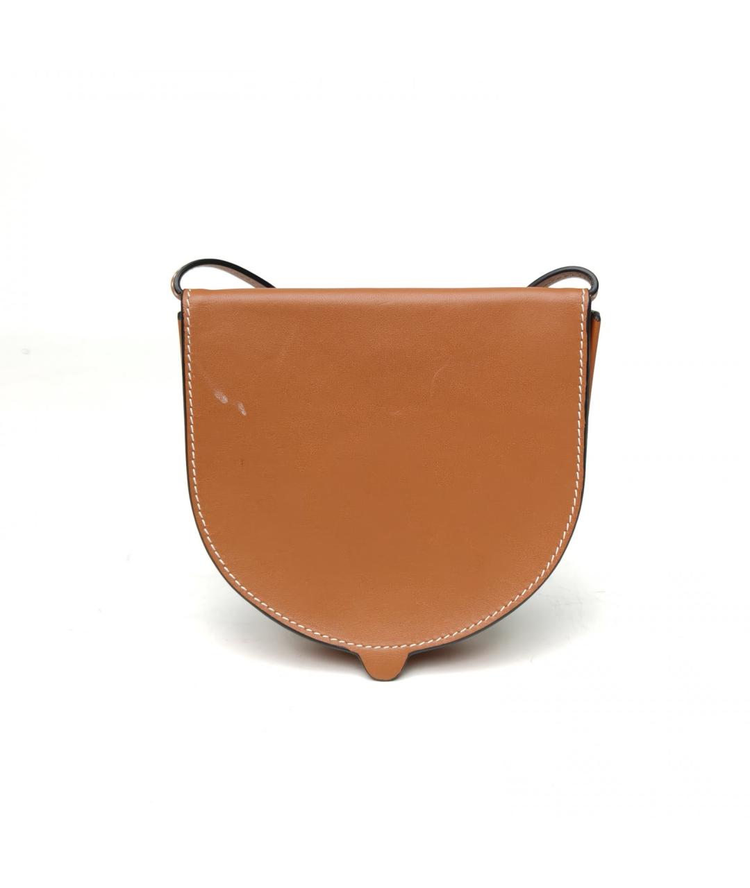 LOEWE Коричневая кожаная сумка через плечо, фото 4