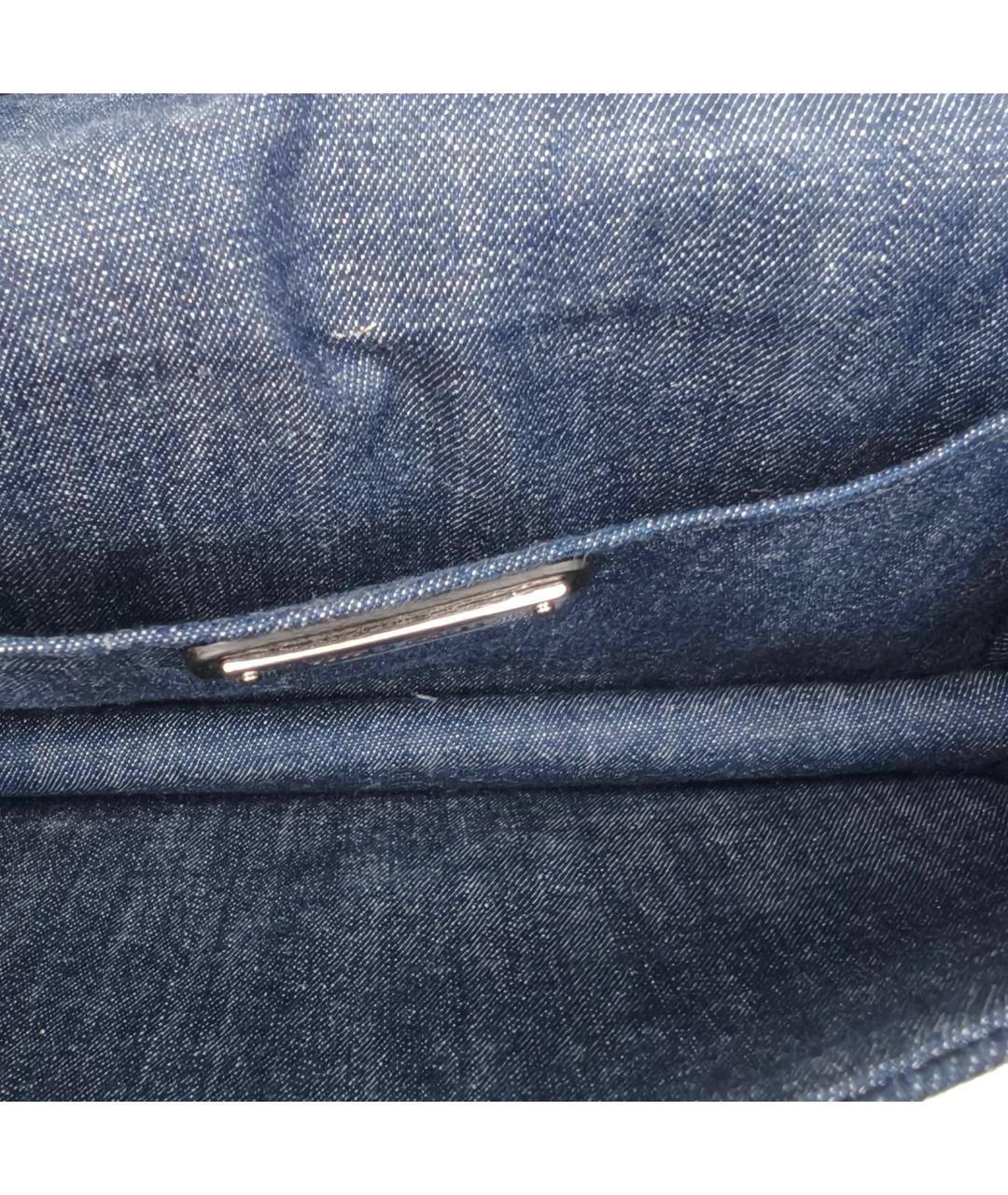 MIU MIU Синяя деним сумка через плечо, фото 8