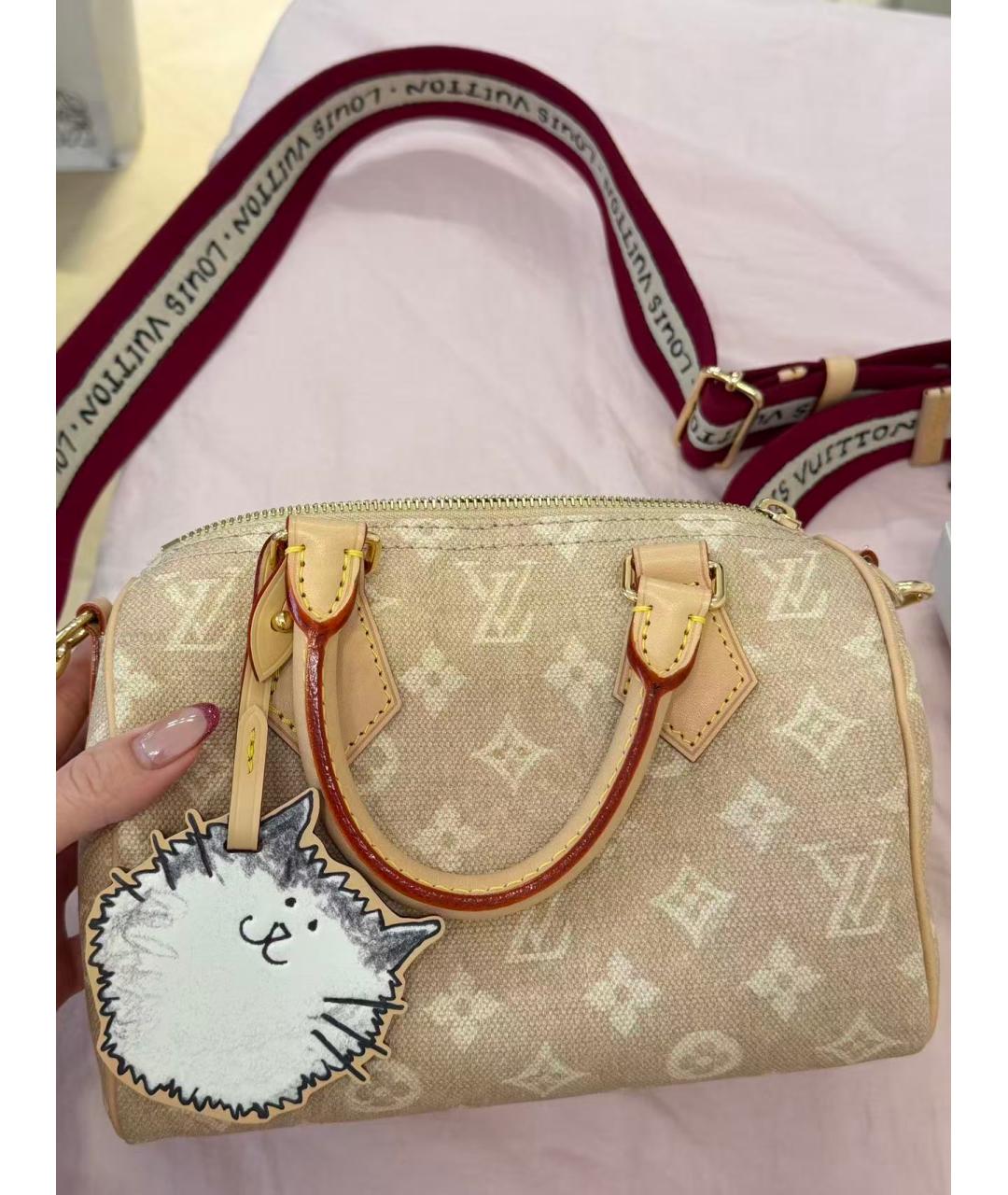 LOUIS VUITTON Бежевая сумка через плечо, фото 8