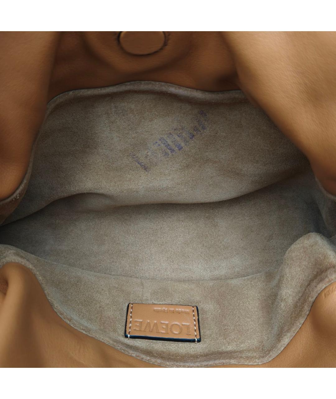 LOEWE Коричневая кожаная сумка через плечо, фото 7