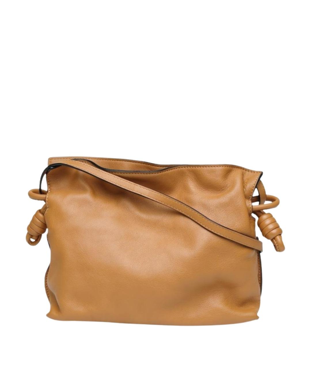 LOEWE Коричневая кожаная сумка через плечо, фото 1