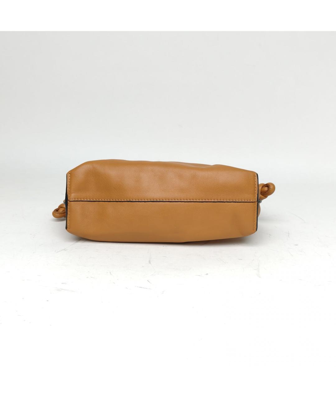 LOEWE Коричневая кожаная сумка через плечо, фото 6