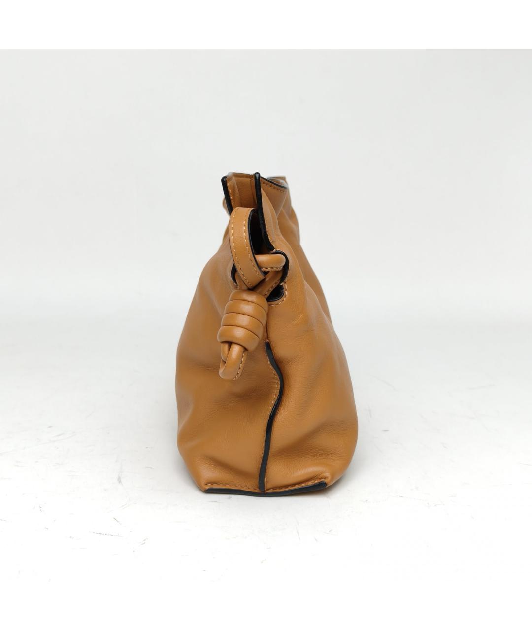 LOEWE Коричневая кожаная сумка через плечо, фото 5