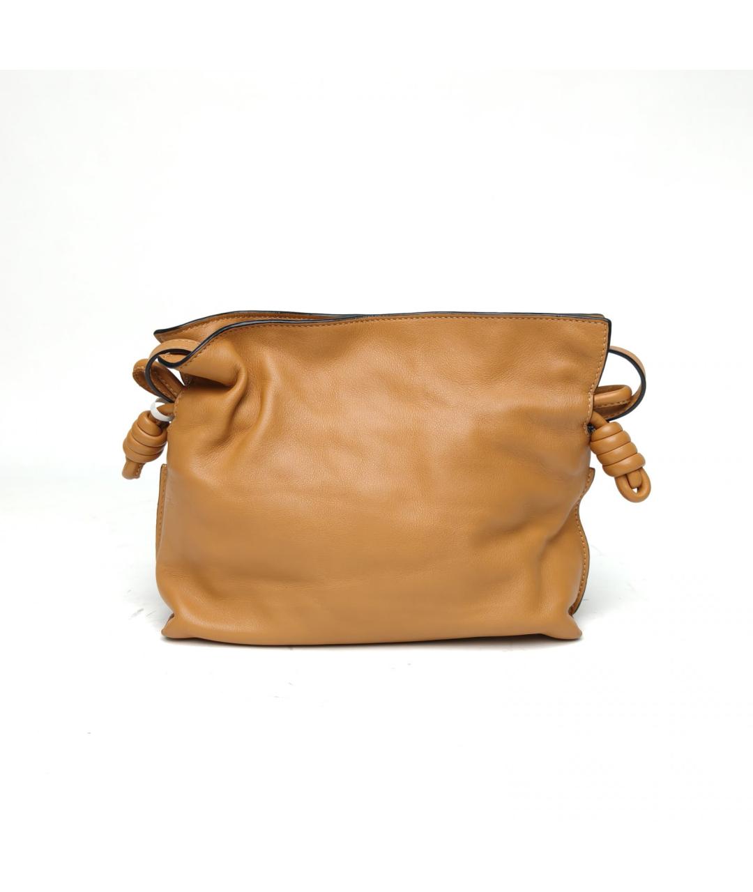 LOEWE Коричневая кожаная сумка через плечо, фото 4