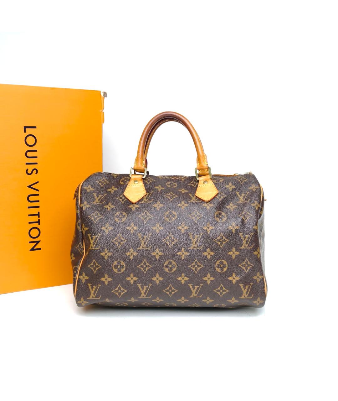 LOUIS VUITTON Коричневая сумка с короткими ручками, фото 8