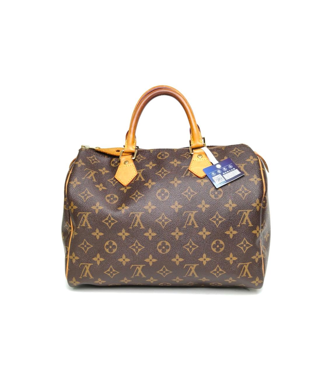 LOUIS VUITTON Коричневая сумка с короткими ручками, фото 4