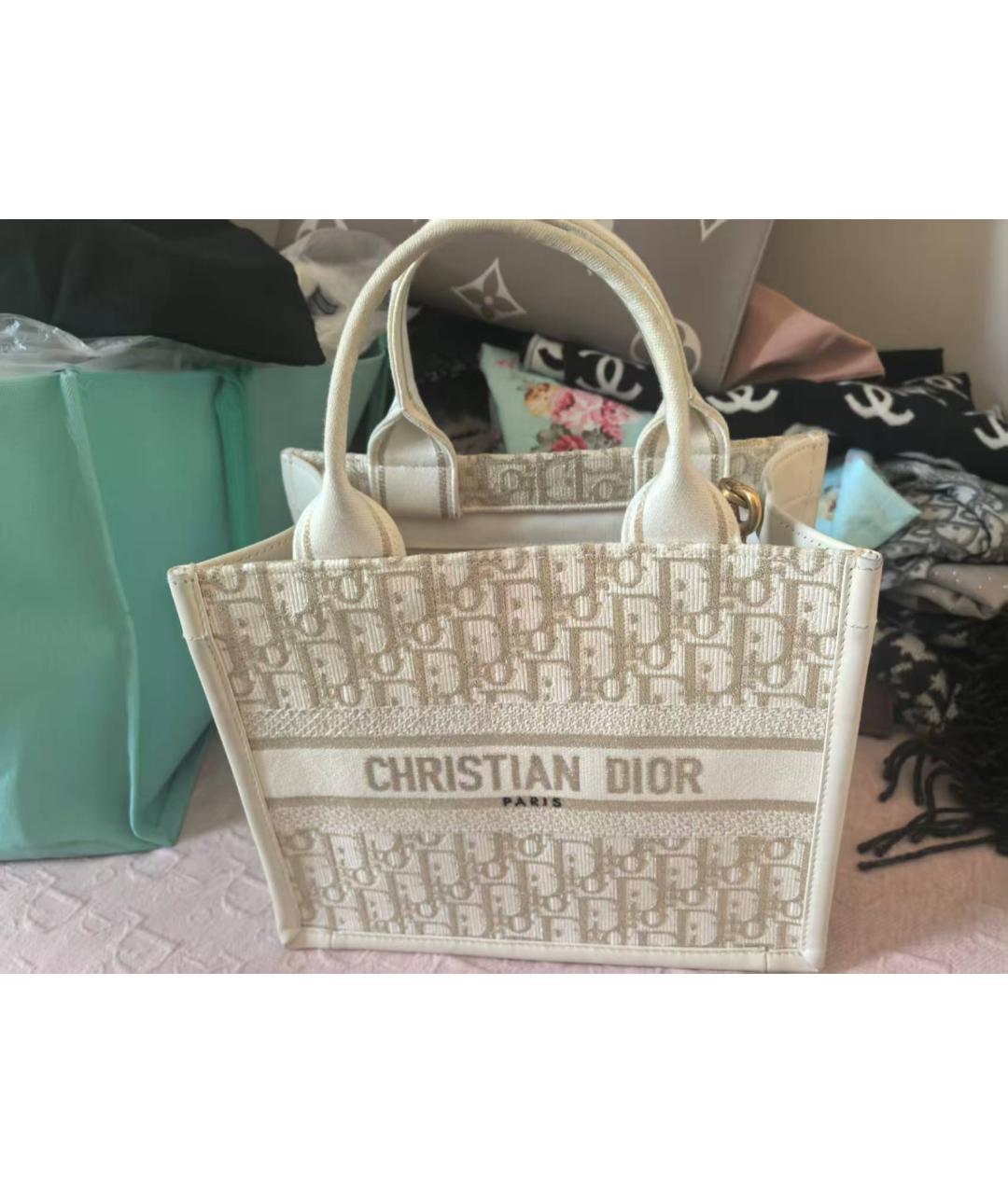 CHRISTIAN DIOR Бежевая сумка через плечо, фото 8