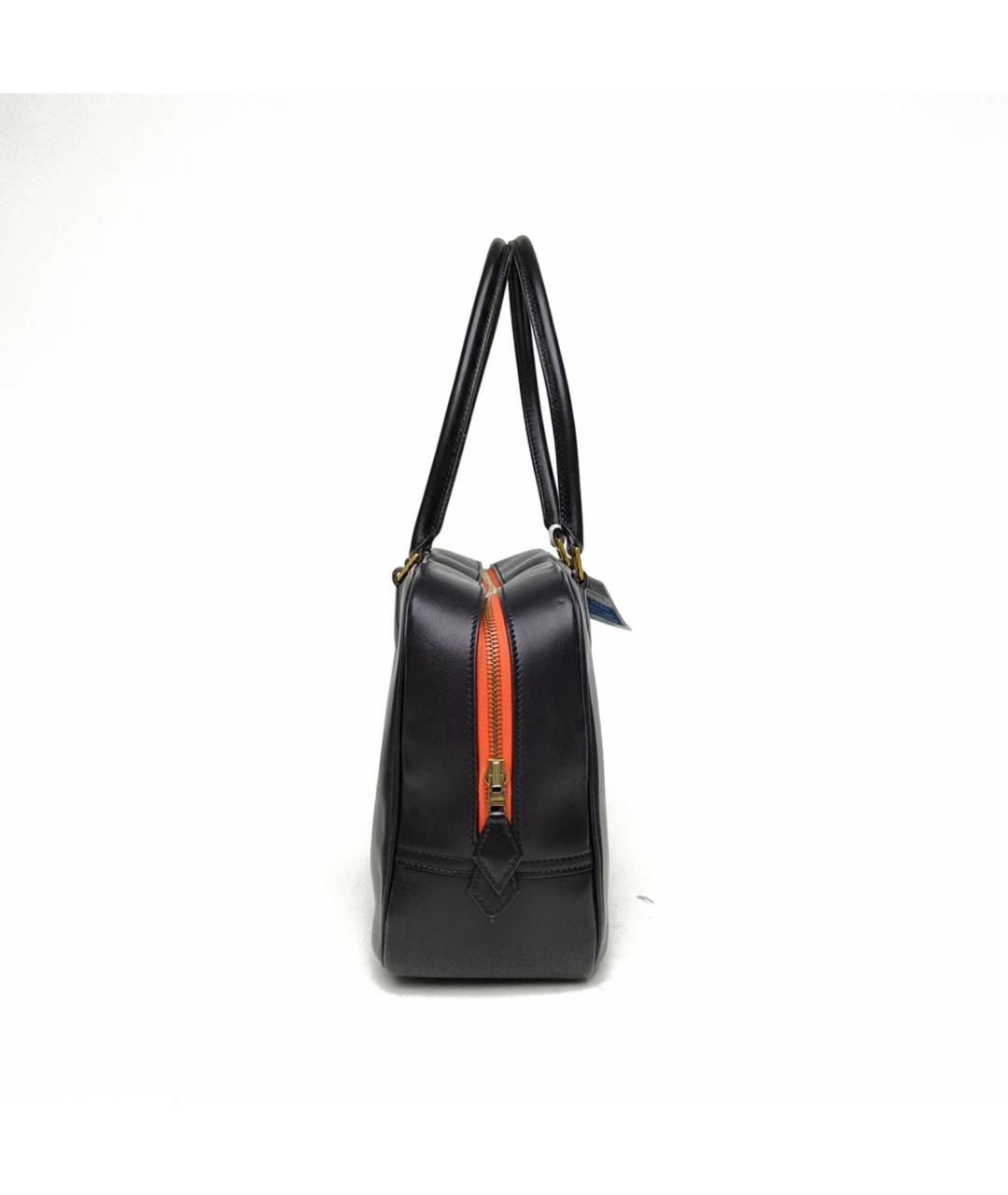 HERMES Черная кожаная сумка через плечо, фото 3