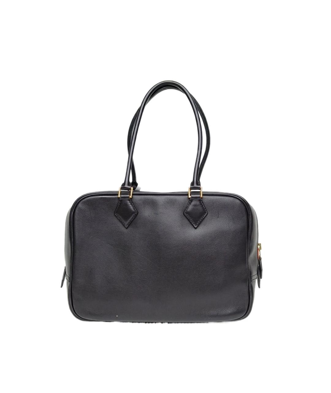 HERMES Черная кожаная сумка через плечо, фото 9