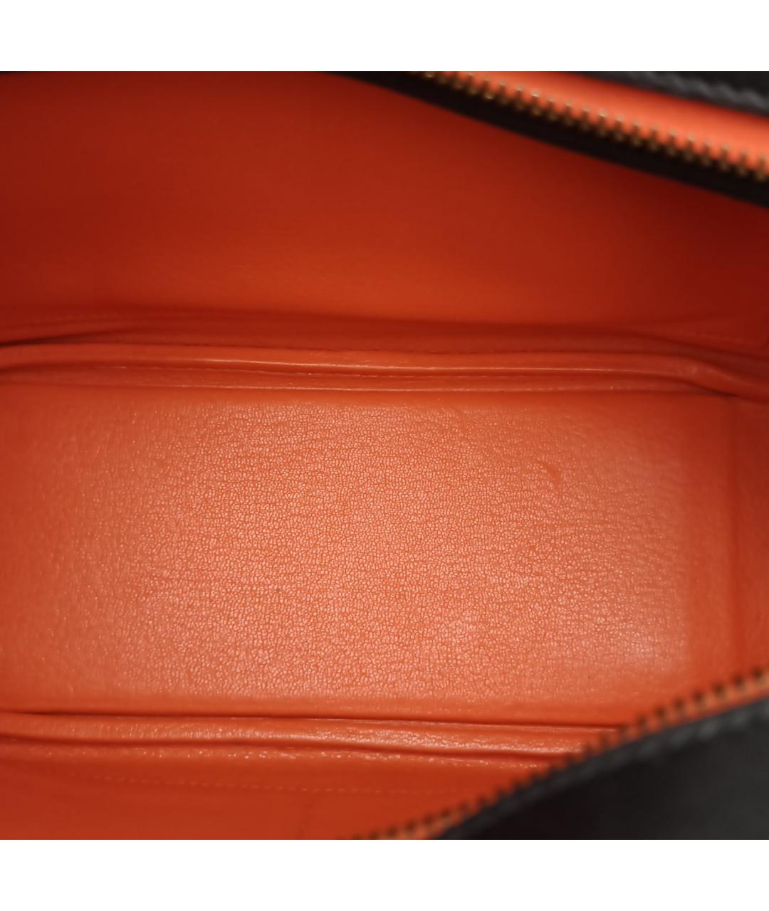 HERMES Черная кожаная сумка через плечо, фото 7