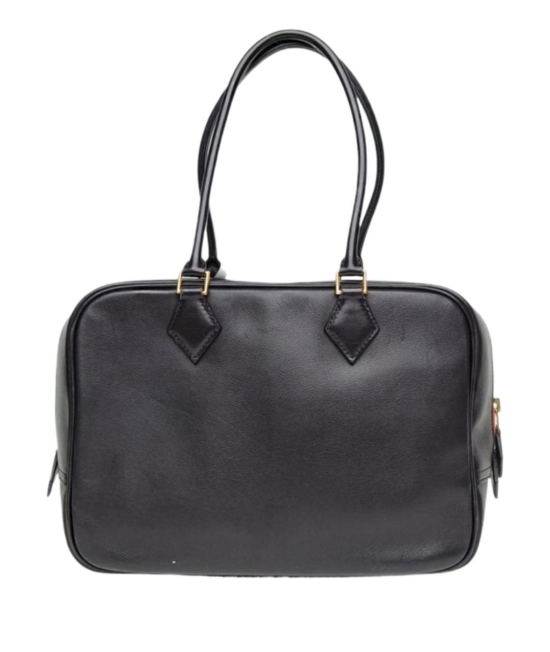 HERMES Черная кожаная сумка через плечо, фото 1