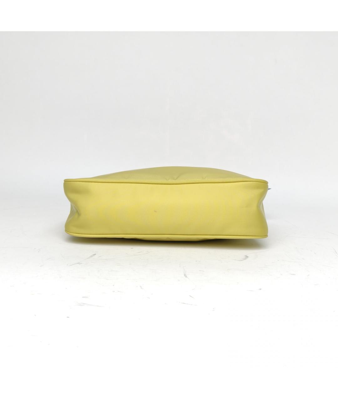 PRADA Желтая сумка с короткими ручками, фото 4