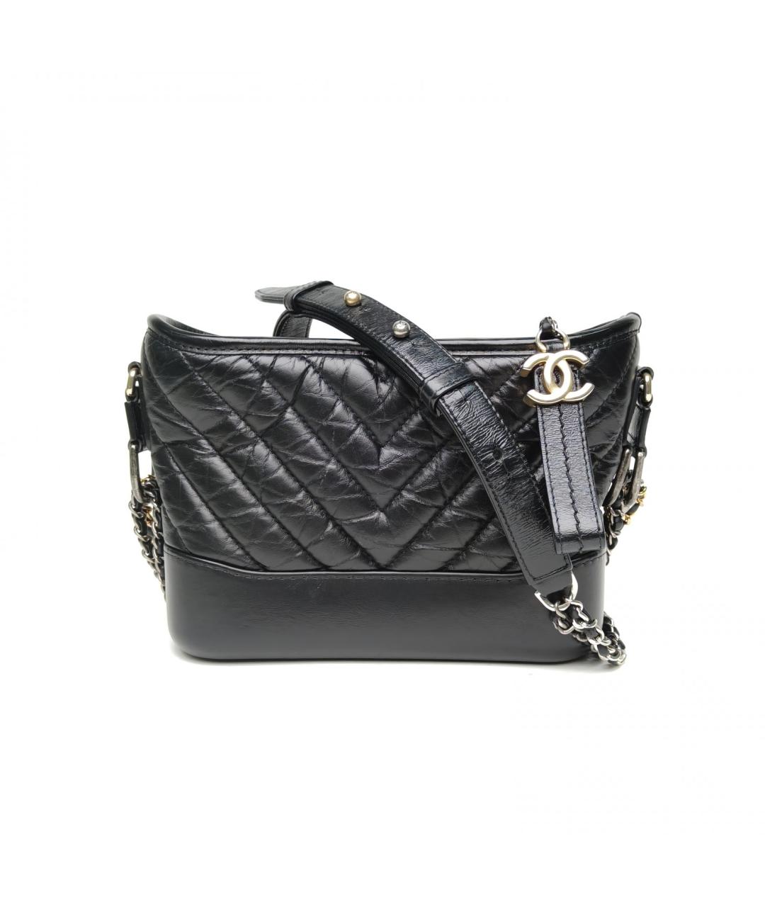 CHANEL Черная кожаная сумка через плечо, фото 2