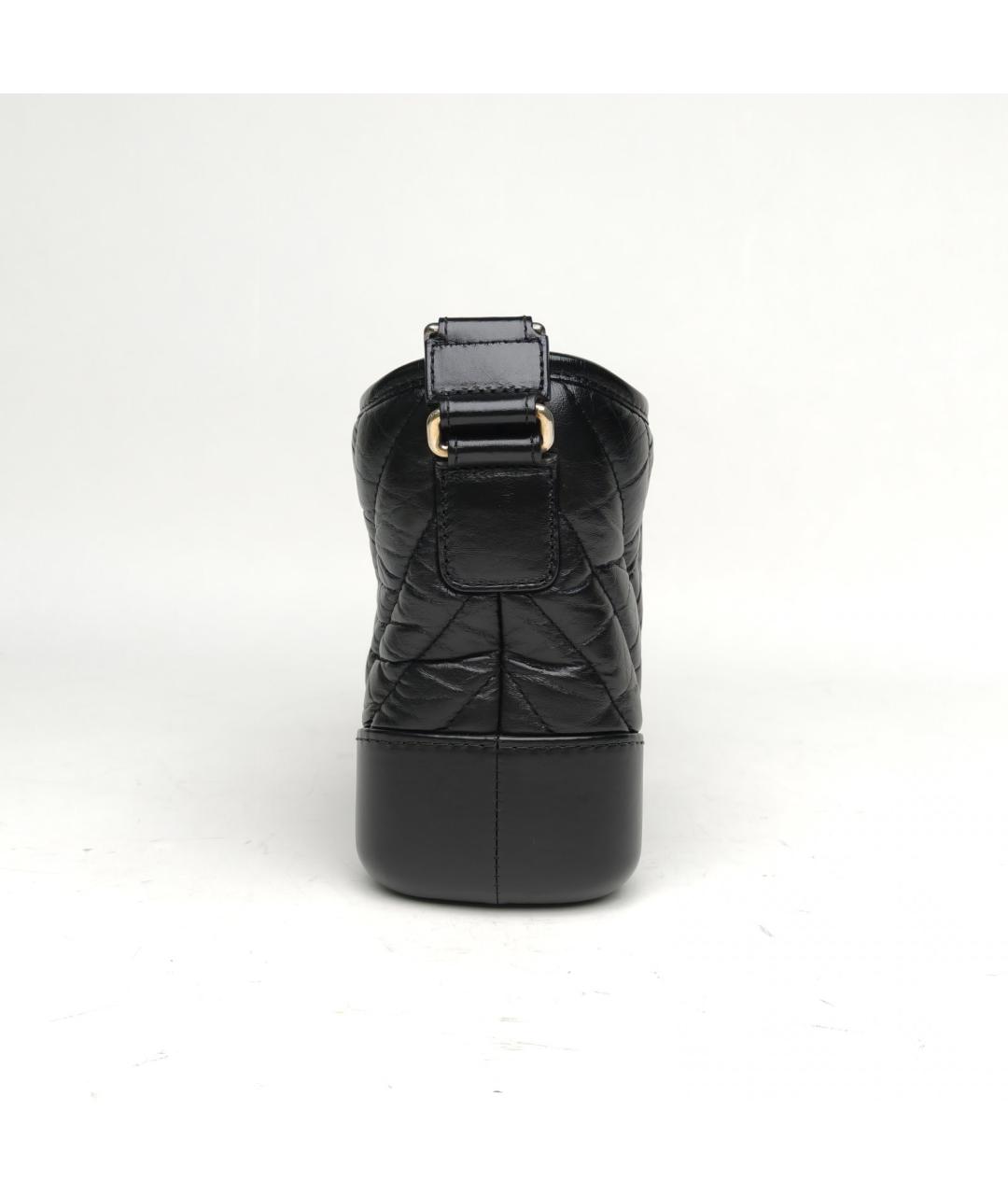 CHANEL Черная кожаная сумка через плечо, фото 5