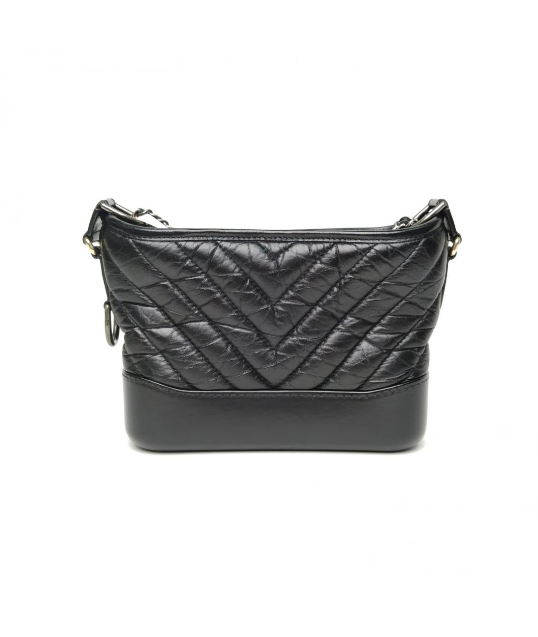 CHANEL Черная кожаная сумка через плечо, фото 4