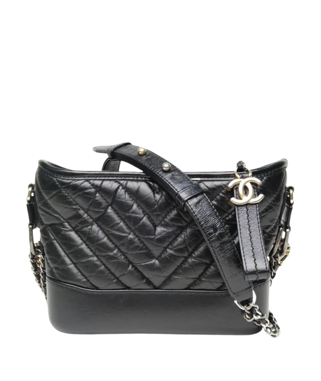 CHANEL Черная кожаная сумка через плечо, фото 1