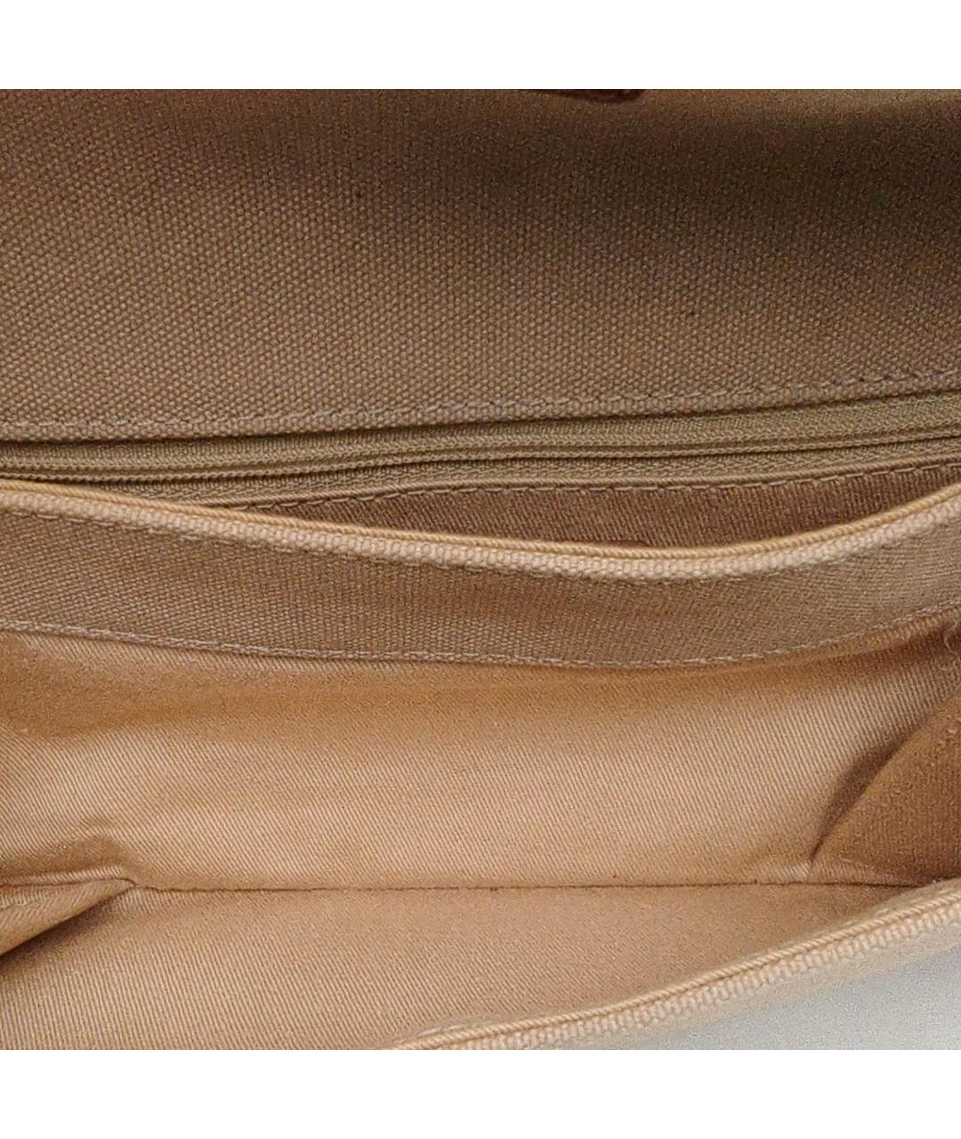 BURBERRY Бежевая тканевая сумка через плечо, фото 8