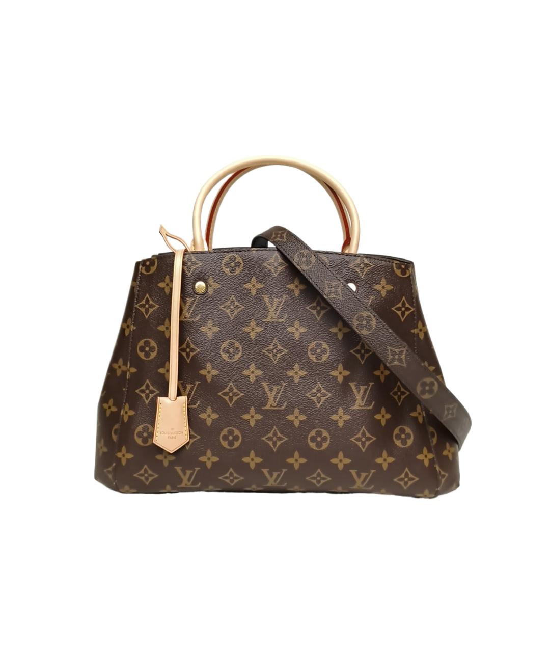 LOUIS VUITTON Коричневая сумка с короткими ручками, фото 9