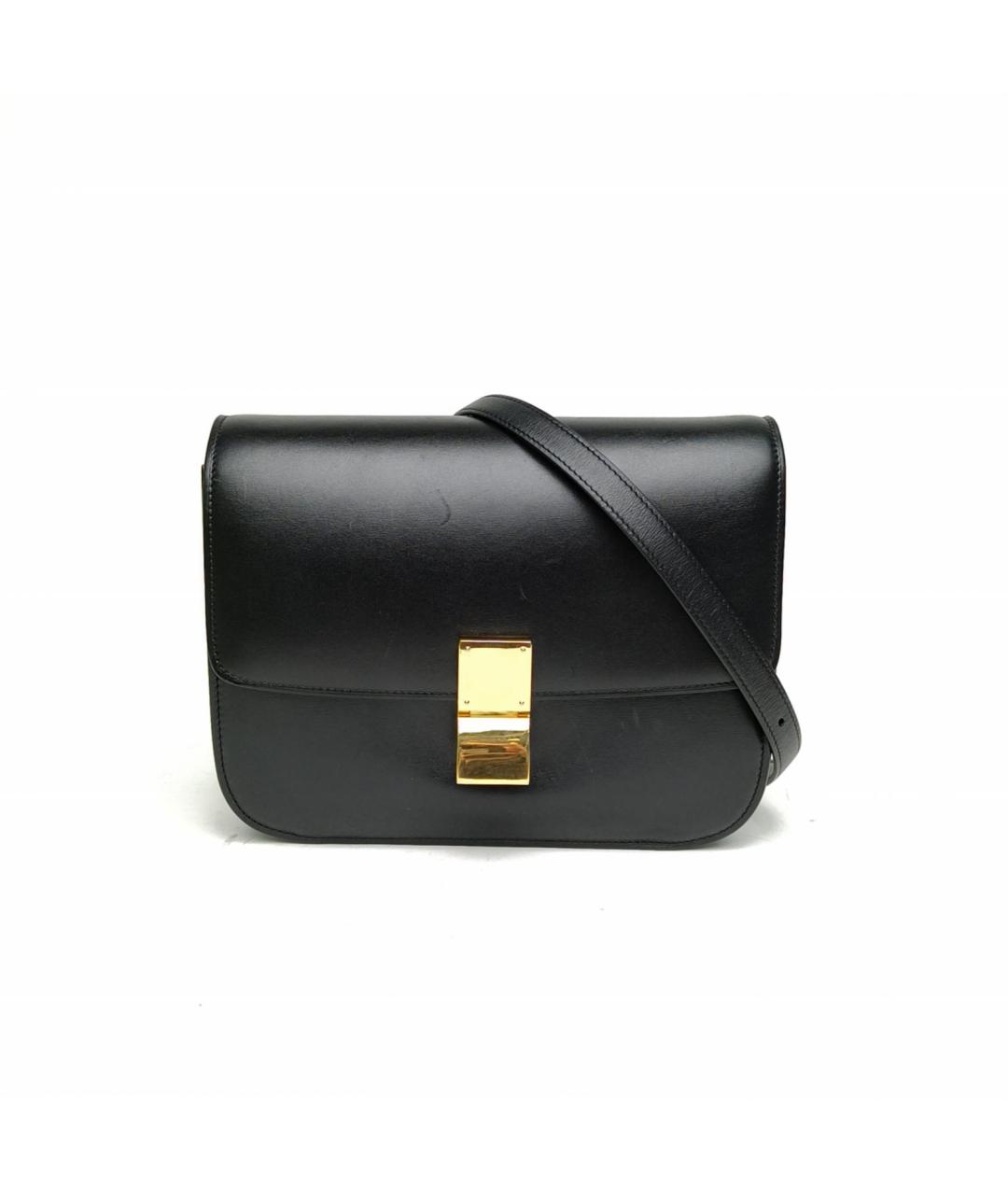 CELINE Черная кожаная сумка через плечо, фото 2