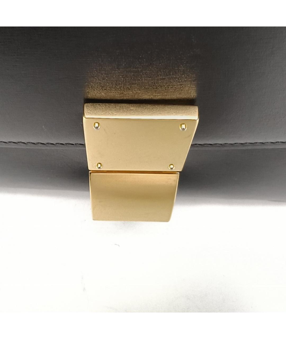 CELINE Черная кожаная сумка через плечо, фото 7