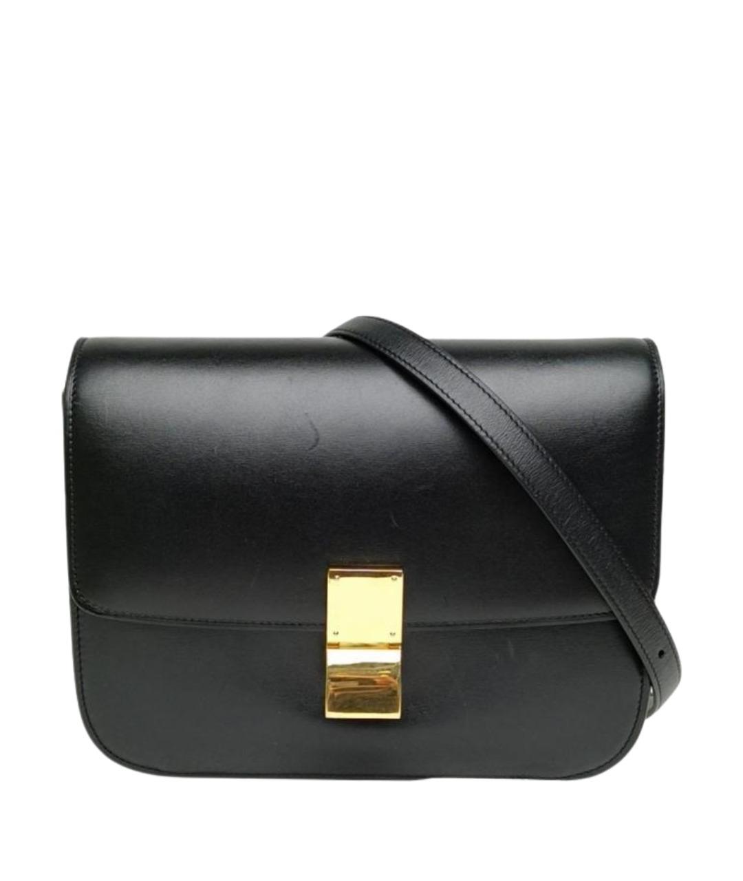 CELINE Черная кожаная сумка через плечо, фото 1