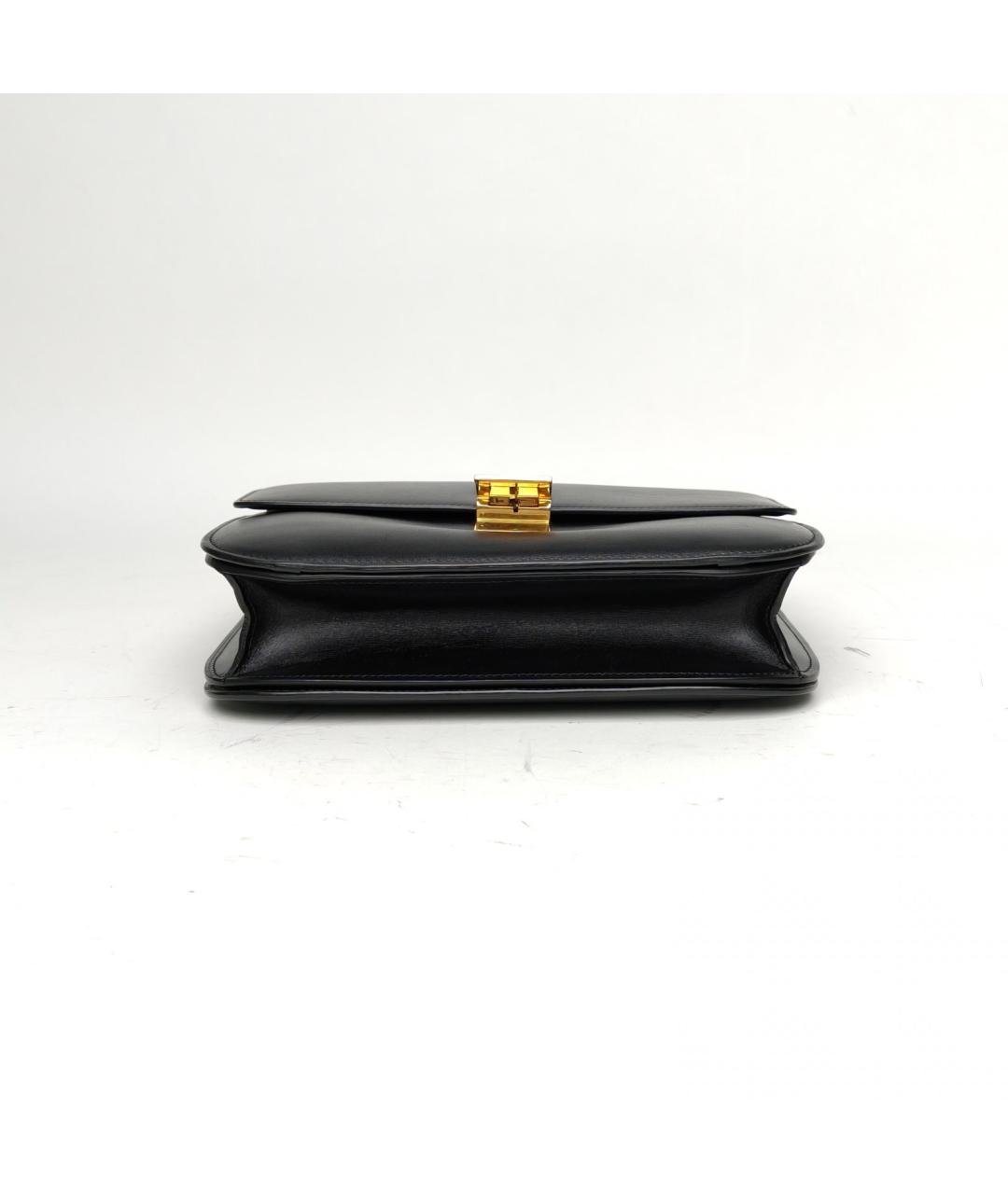 CELINE Черная кожаная сумка через плечо, фото 6