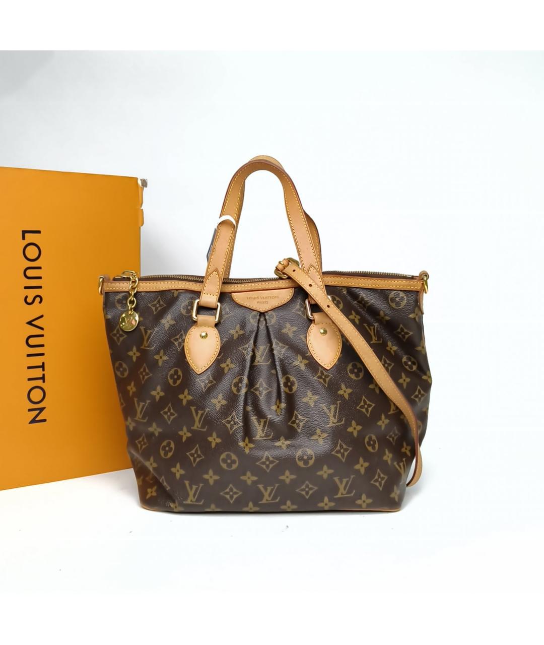 LOUIS VUITTON Коричневая сумка с короткими ручками, фото 9