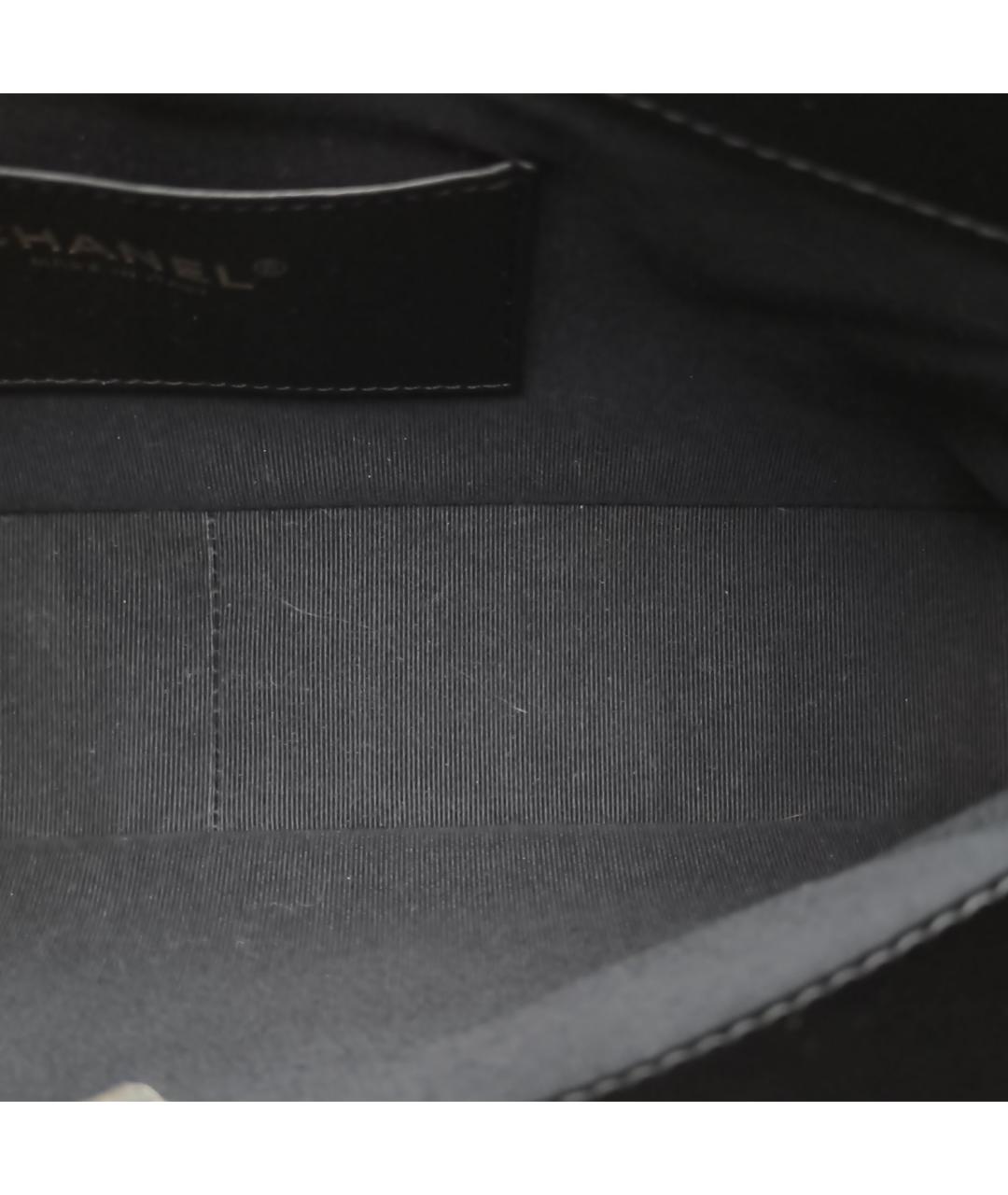 CHANEL Черная кожаная сумка через плечо, фото 7