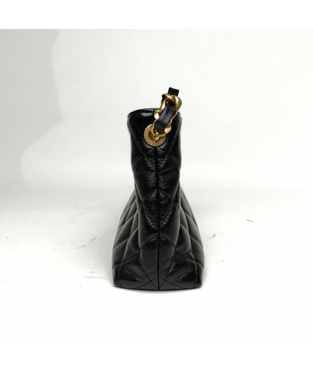 CHANEL Черная кожаная сумка через плечо, фото 2