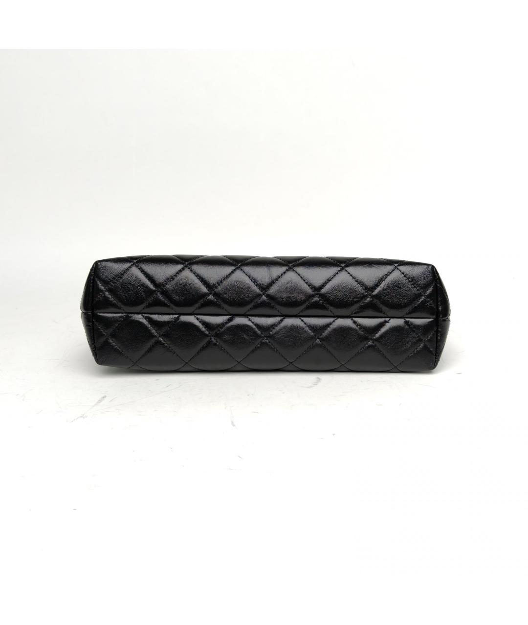 CHANEL Черная кожаная сумка через плечо, фото 5