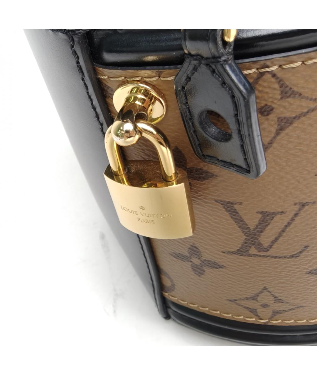 LOUIS VUITTON Коричневая сумка с короткими ручками, фото 7