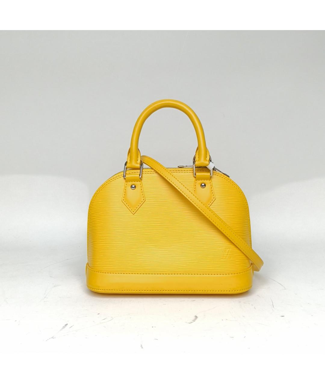 LOUIS VUITTON Желтая кожаная сумка через плечо, фото 2