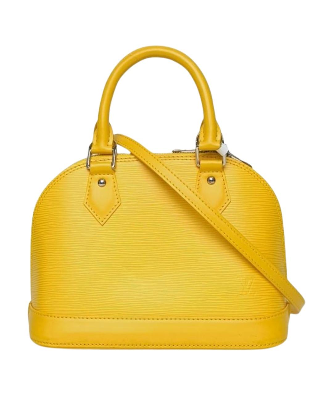 LOUIS VUITTON Желтая кожаная сумка через плечо, фото 1