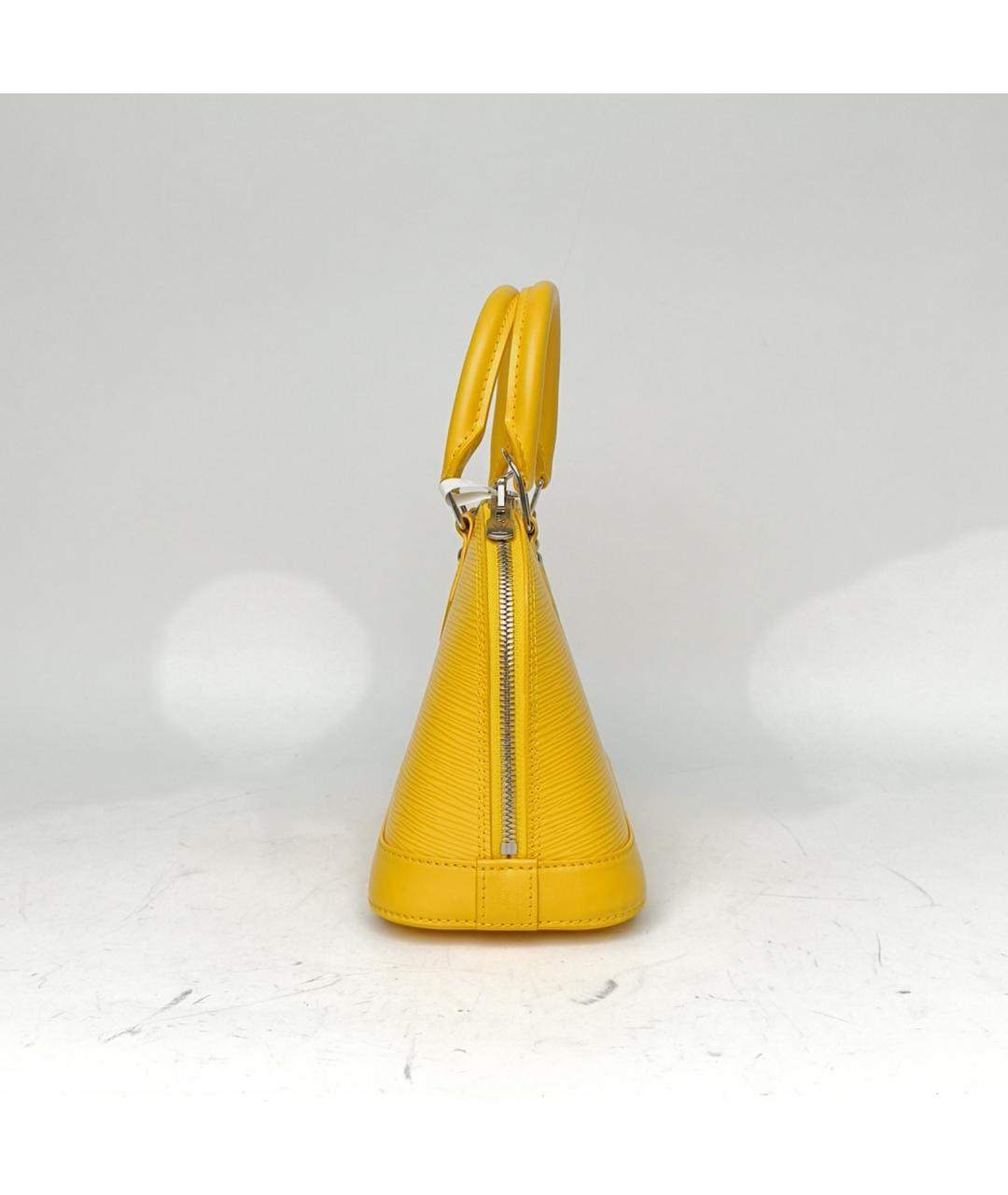 LOUIS VUITTON Желтая кожаная сумка через плечо, фото 3