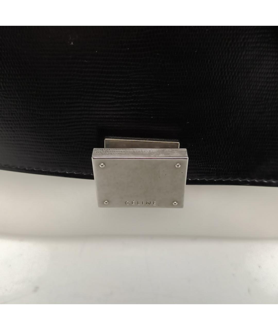 CELINE Белая кожаная сумка через плечо, фото 7