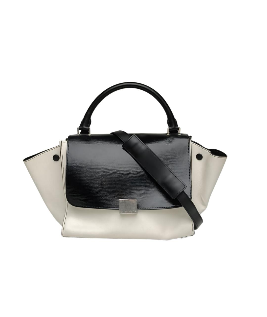 CELINE Белая кожаная сумка через плечо, фото 10