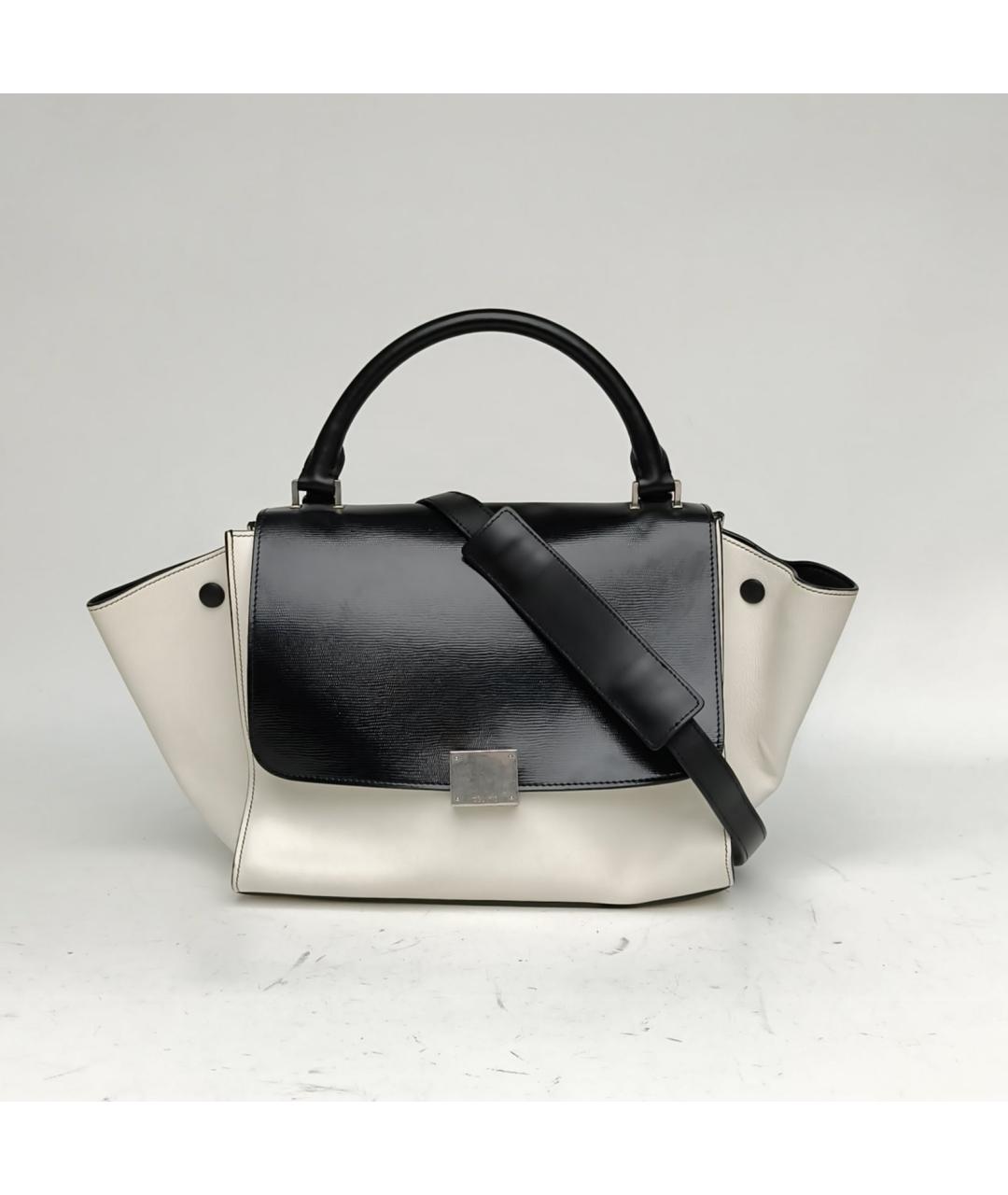 CELINE Белая кожаная сумка через плечо, фото 2