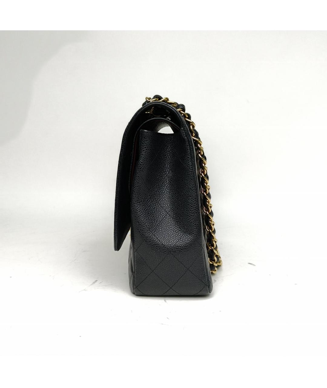 CHANEL Черная кожаная сумка через плечо, фото 3