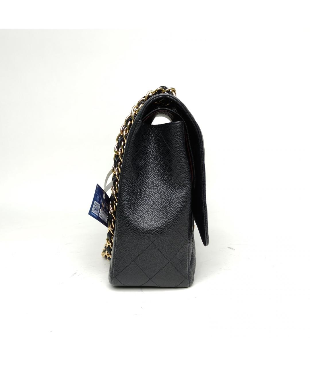 CHANEL Черная кожаная сумка через плечо, фото 5
