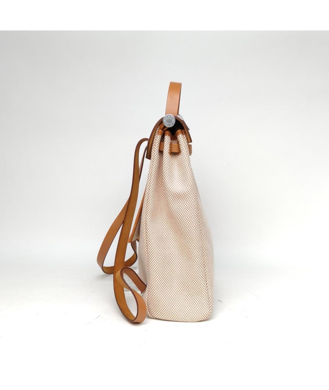 HERMES Бежевый рюкзак, фото 5