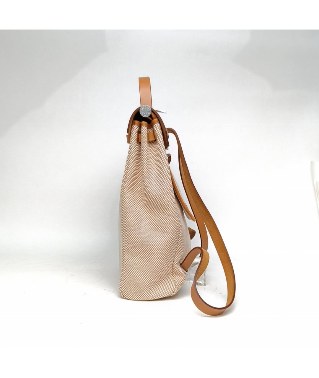 HERMES Бежевый рюкзак, фото 3