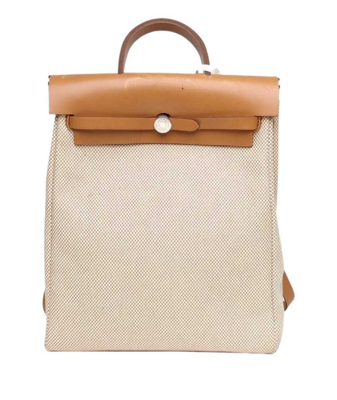 HERMES Бежевый рюкзак, фото 1